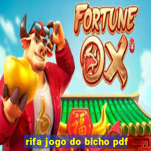 rifa jogo do bicho pdf